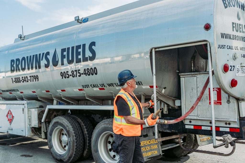 Brown's Fuels driver fueling equipment